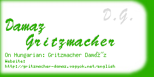 damaz gritzmacher business card